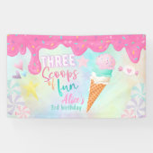 三つのおもしろい 横断幕 (横)