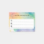 三つのこと – ポストイット (正面)