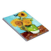 三つのひまわり花瓶（1888年）ファンゴッホスパイラル ノートブック (右側)