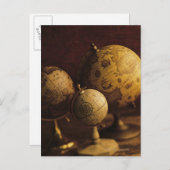 三つのアンティーク球 ポストカード (正面/裏面)