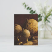 三つのアンティーク球 ポストカード (スタンド正面)