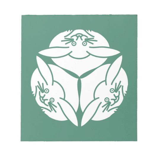 三つのウサギ ノートパッド (正面)