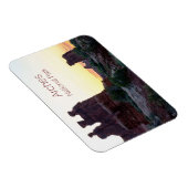 三つのゴシップ,朝の光の中の羊の岩,アーチ マグネット (右側)