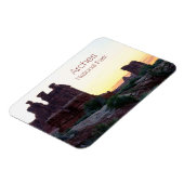 三つのゴシップ,朝の光の中の羊の岩,アーチ マグネット (左側)