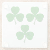 三つのシャムロック ガラスコースター (裏面)