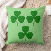 三つのシャムロック クッション (ブランケット)