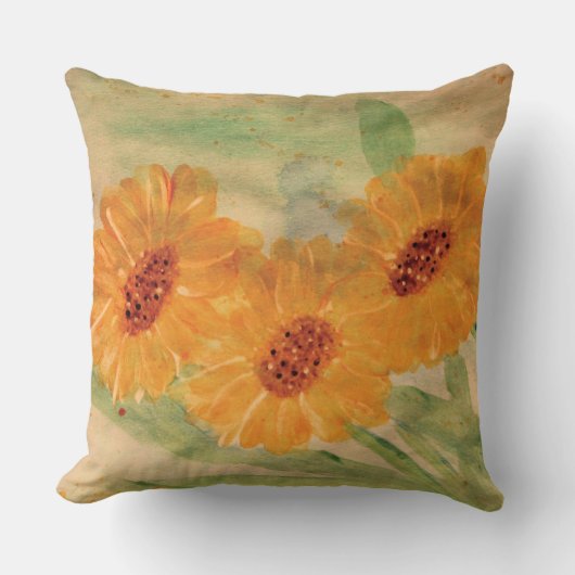 三つのデイジー クッション (正面)