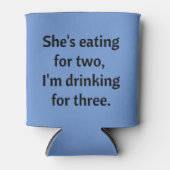 三つのパパのジョークおもしろいの飲酒 缶クーラー (正面)