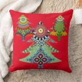 三つのホリデーツリー クッション (ブランケット)