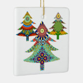 三つのホリデーツリー セラミックオーナメント (右)