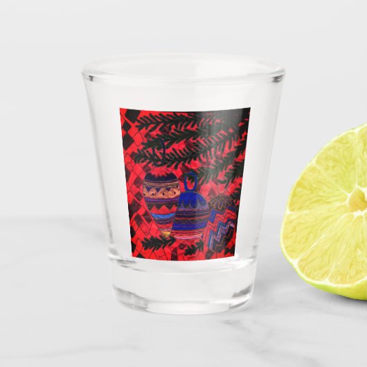 三つのボーブル ショットグラス (正面)