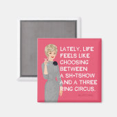 三つのリングサーカス マグネット (正面/裏面)