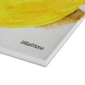 三つのレモン カッティングボード (角)