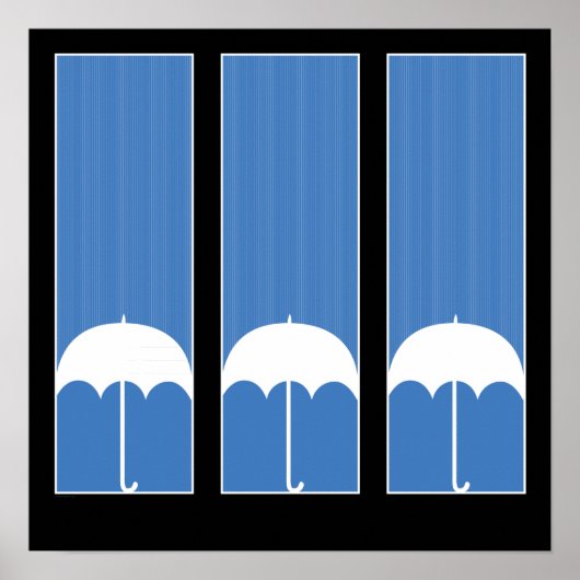 三つの傘 ポスター (正面)