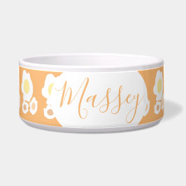 三つの卵パターン名前ペット ボウル