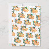 三つの小さなかわいこちゃん三つ子の赤ちゃんシャワー 招待状 (裏面)