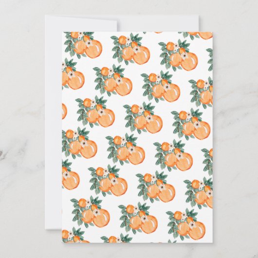 三つの小さなかわいこちゃん三つ子の赤ちゃんシャワー 招待状 (裏面)