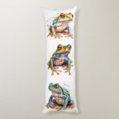 三つの小さなカエル ボディピロー (裏面 (縦))