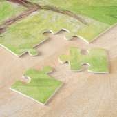 三つの小さなスクワリングのフクロウ絵画 – アクリル。 ジグソーパズル (側面)