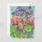 三つの小さなネズミ ポストカード (正面/裏面)