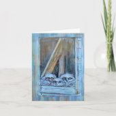 三つの小さなフクロウ カード (正面)