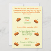 三つの小さな幽霊たち 招待状 (裏面)