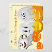 三つの小さな幽霊たち 招待状 (正面/裏面)