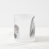 三つの小さな雛 フロストグラスマグカップ (中央)