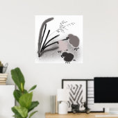 三つの小さな雛 ポスター (ホームオフィス)