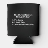 三つの最も難しい言い方おもしろい引用文 缶クーラー (正面)