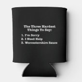 三つの最も難しい言い方おもしろい引用文 缶クーラー (裏面)