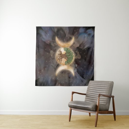 三つの月 タペストリー (インサイチュ(横))