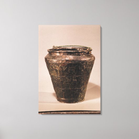 三つの爬虫類の装飾バンドを持つシチュラ キャンバスプリント (正面)