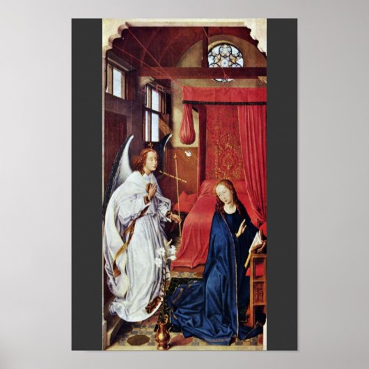三つの王離れ祭壇翼：受胎告知 ポスター (正面)