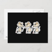 三つの盲目ネズミ ポストカード (正面/裏面)