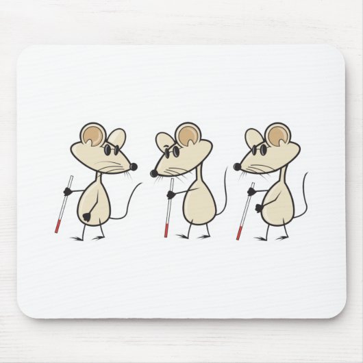 三つの盲目ネズミ マウスパッド (正面)