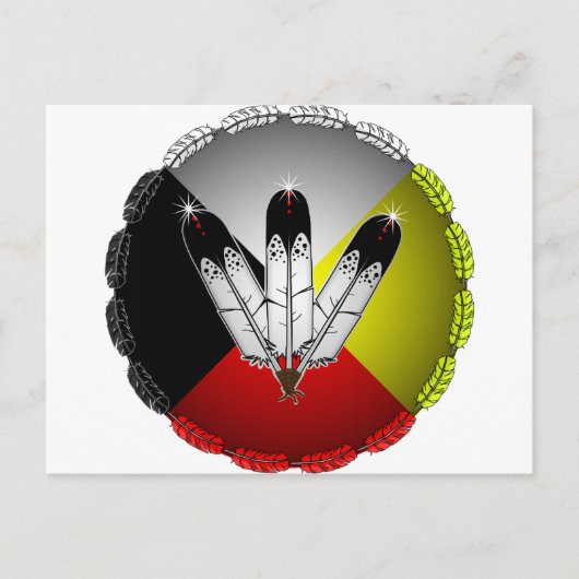 三つの羽 ポストカード (正面)