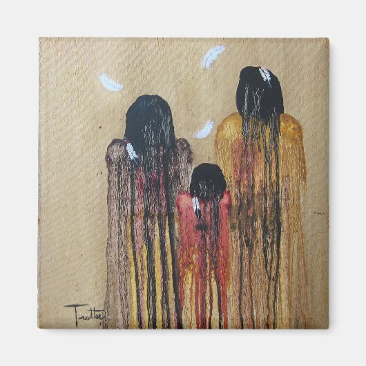 三つの羽 マグネット (正面)