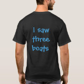 "三つの船を見た" 海景画 Tシャツ (裏面)