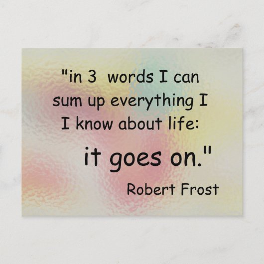 三つの言葉で ポストカード (正面)