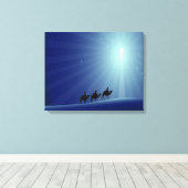 三つの賢者がベツレヘムの星を目指す キャンバスプリント (インサイチュ (ウッドフロア))