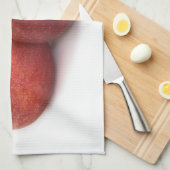 三つの赤りんご キッチンタオル (四つ折り)