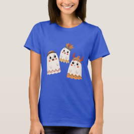 三つの陽気な幽霊にヘッドピースユニークを Tシャツ