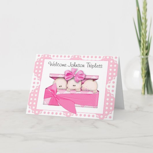 三つカスタマイズ連式グリーティングカード カード (正面)