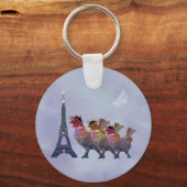 三つフランスののキーホルダー キーホルダー (正面)