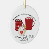 三つ分のココア セラミックオーナメント (右)