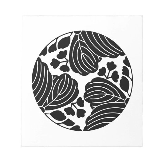 三つ割り五三桐 ノートパッド (正面)