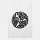 三つ割り蔦 キッチンタオル (縦)