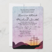 三つ十字の宗教結婚式招待状 招待状 (正面)