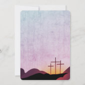 三つ十字の宗教結婚式招待状 招待状 (裏面)